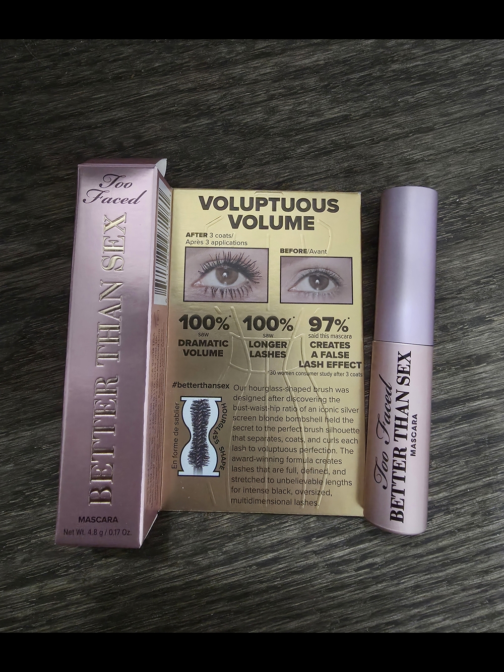 4× Too Faced Better Than Sex Mascara